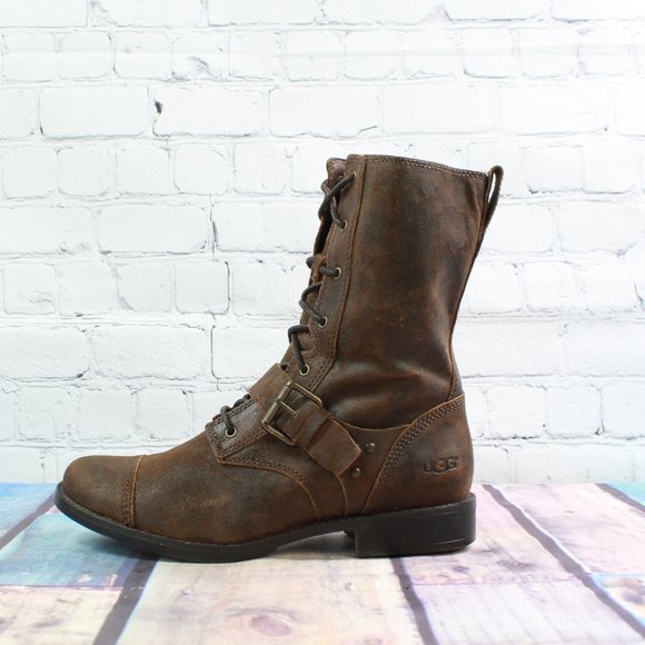 UGG Shoes - UGG Australia Marela Combat Lace Up Boots Size 8.5
